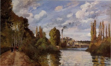  1872 Arte - Riberas de los ríos en Pontoise 1872 Camille Pissarro
